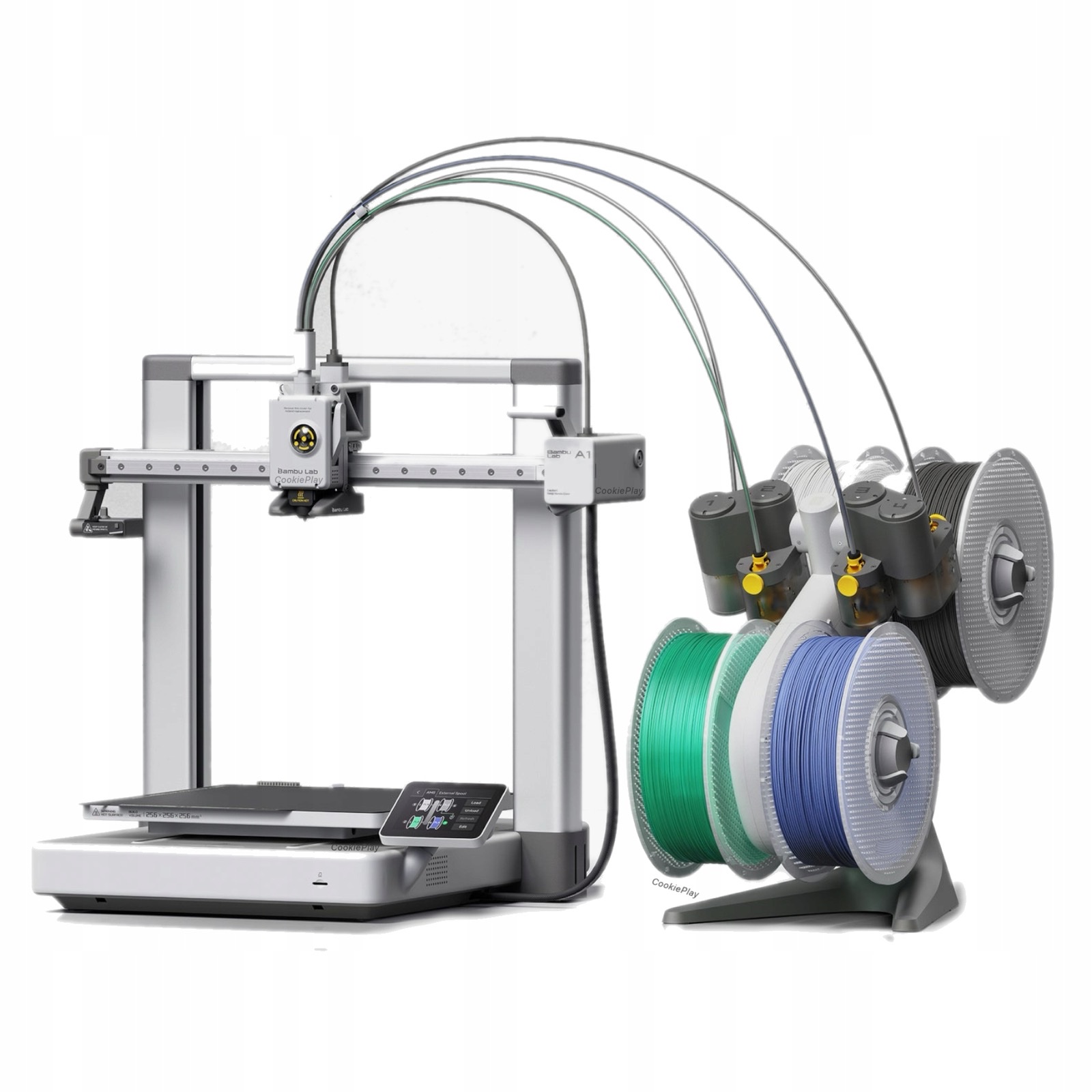 Bambu Lab A1 desktop 3D printer in the home workshop
