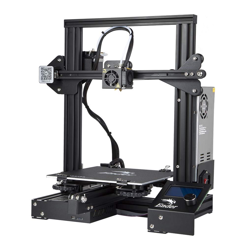 Creality Ender 3 desktop 3D printer in the home workshop